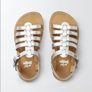 Mini Boden Leather Gladiator Sandals